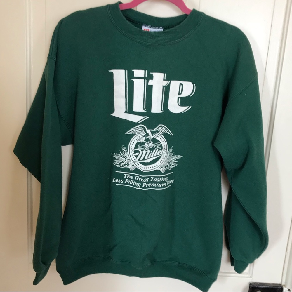 ‘90’s green Miller Lite sweatshirt